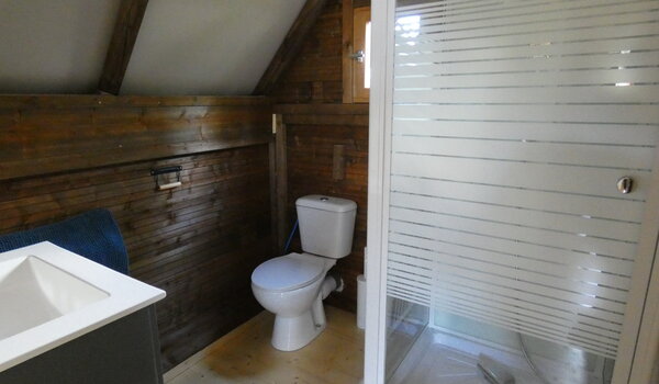 tente lodge - salle de bain